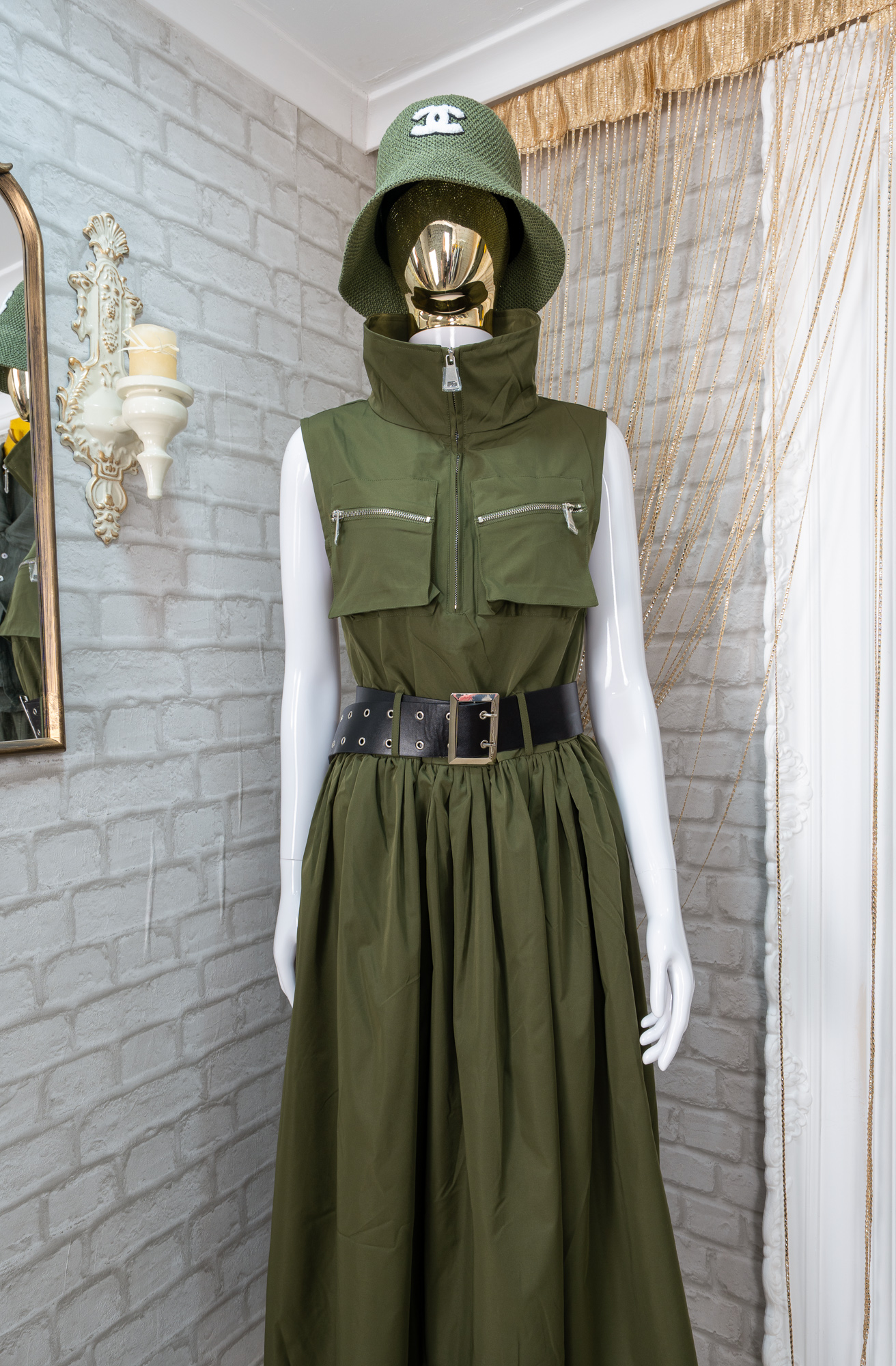 Khaki dress