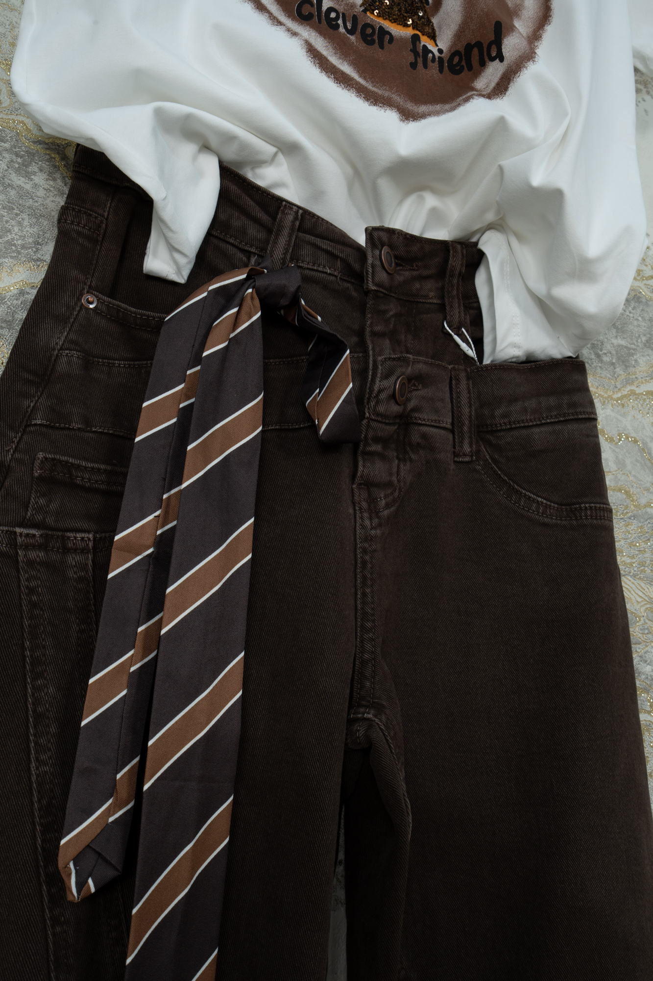 Brown jeans