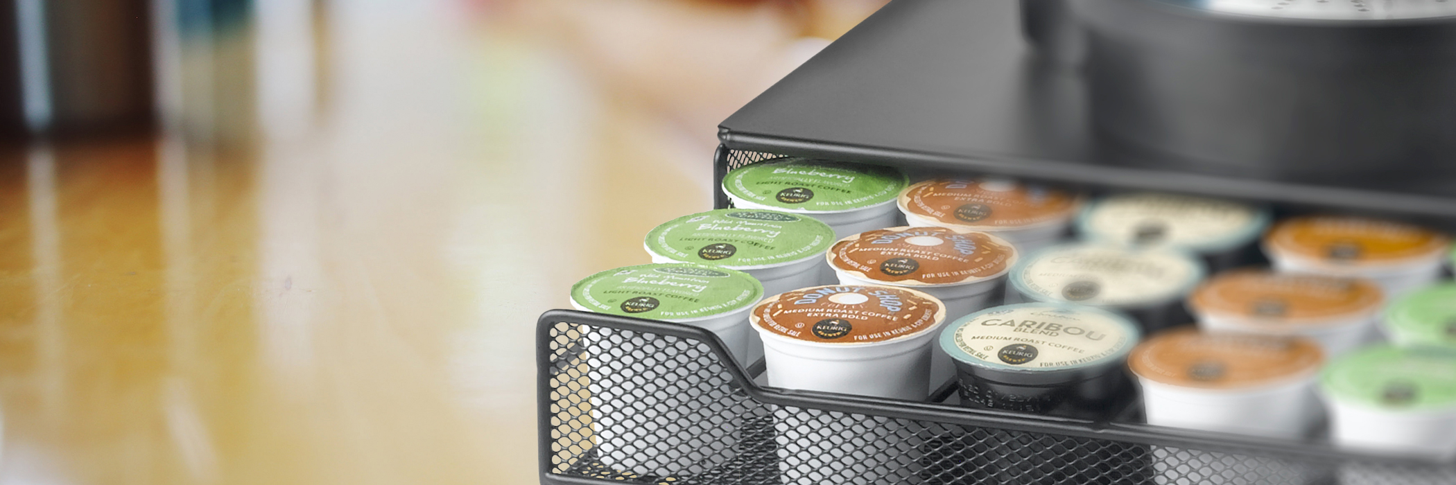 >K-Cup® Storage with no wasted space
