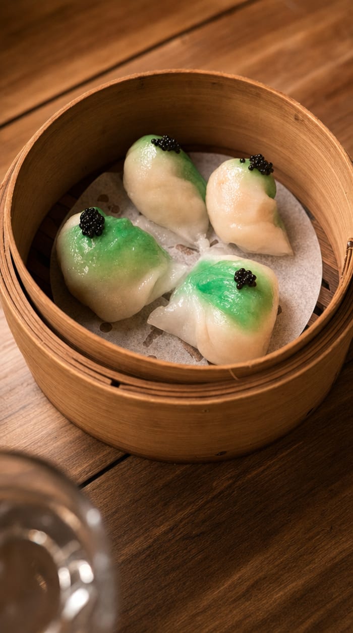 Caviar buns, first steam
