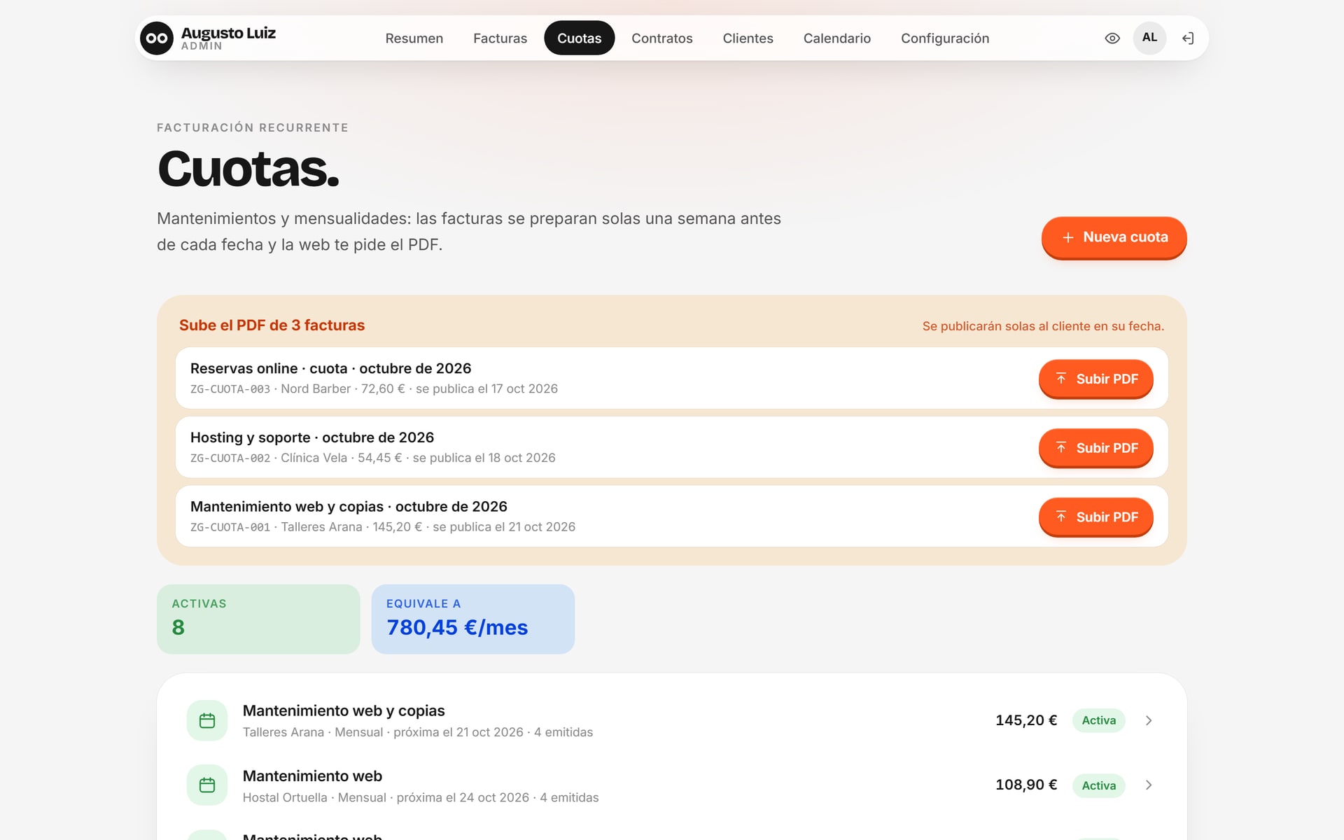 Portal de clientes, imagen 2