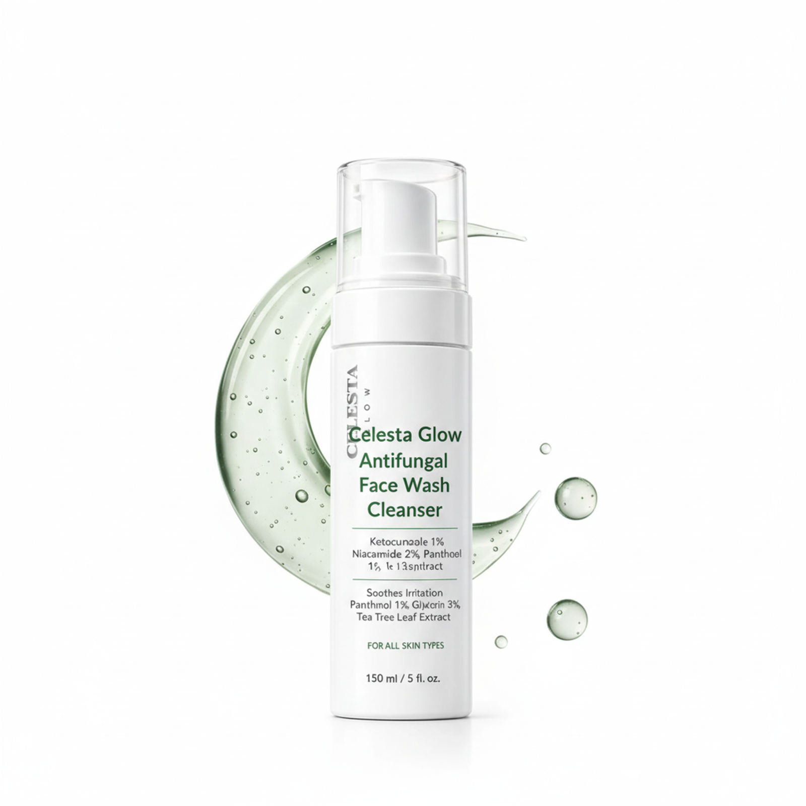 Celesta Glow Antifungal Face Wash Cleans