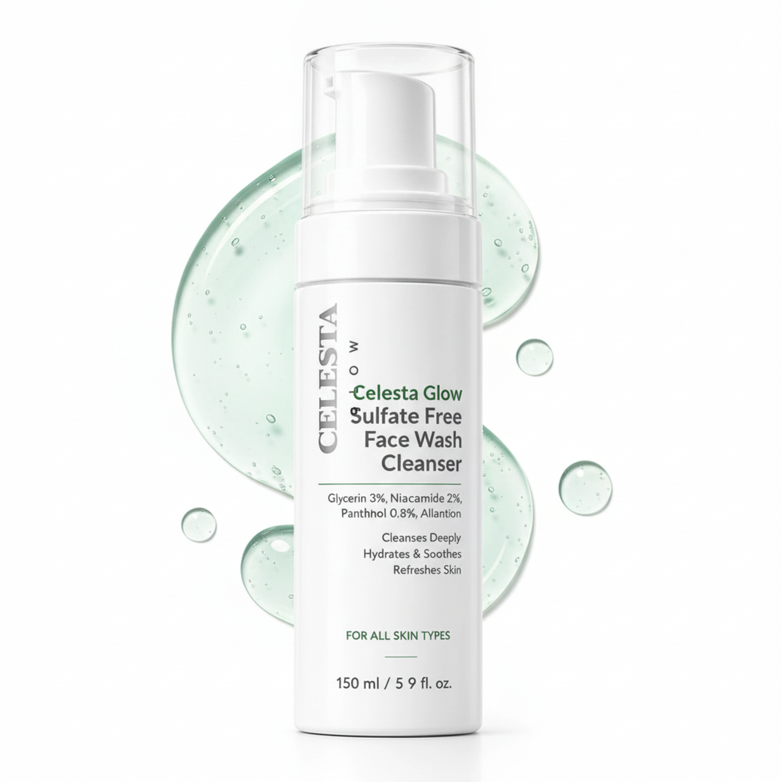Celesta Glow Sulfate Free Face Wash Clea