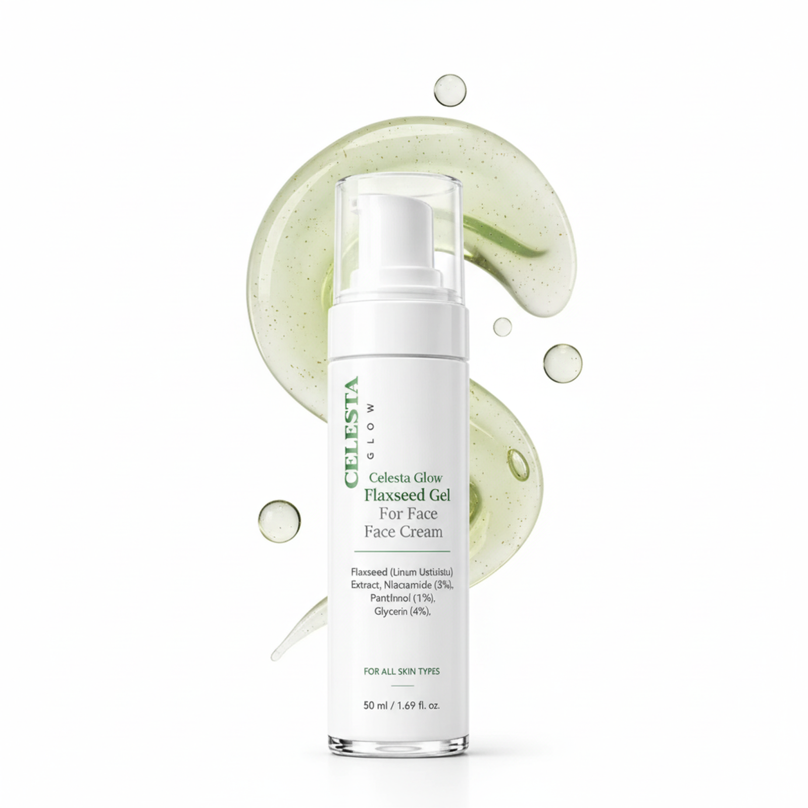 Celesta Glow Flaxseed Gel For Face Cream