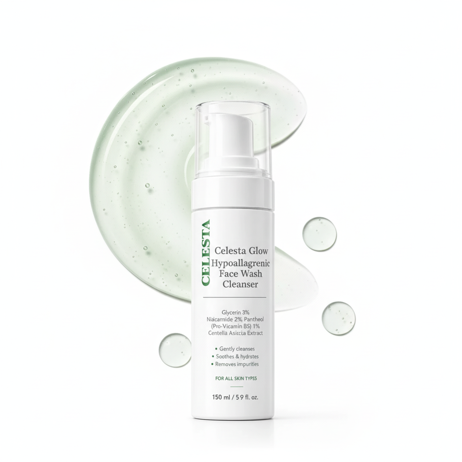 Celesta Glow Hypoallergenic Face Wash Cl