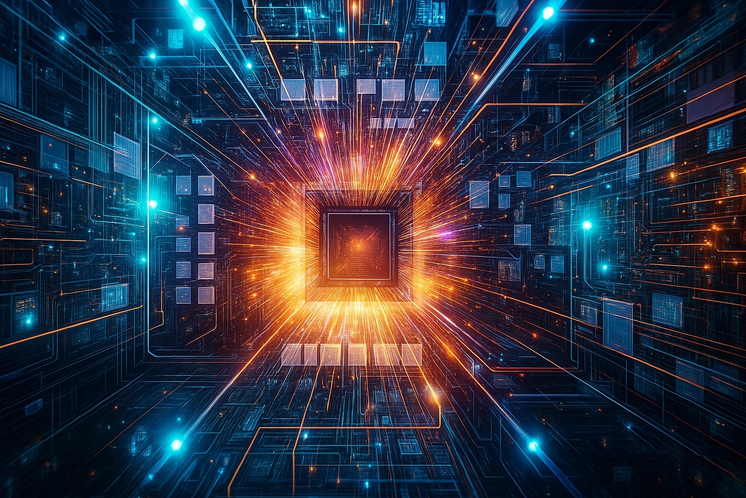 Digital technology background
