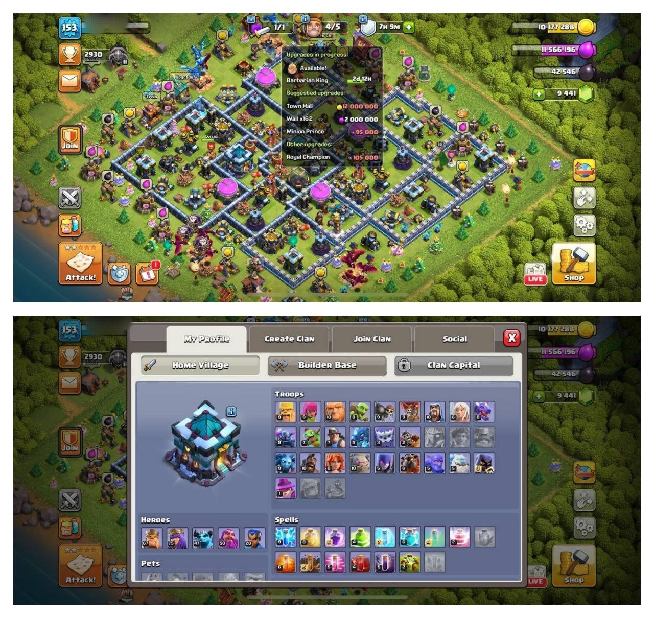 {STRONG ACCOUNT} TH13 SEMI MAX ⚡️4 EPIC EQUIPMENT⚡️XP-153⚡️HERO 67-75-47-50-20⚡️500 GEMS NAME CHANGE ⚡️BLUE WALLS⚡️MAGIC ITEMS⚡️OP LAB⚡️DELIVERY 🚚 {STRONG ACCOUNT} TH13 SEMI MAX ⚡️4 EPIC EQUIPMENT⚡️XP-153⚡️HERO 67-75-47-50-20⚡️500 GEMS NAME CHANGE ⚡️BLUE WALLS⚡️MAGIC ITEMS⚡️OP LAB⚡️DELIVERY 🚚