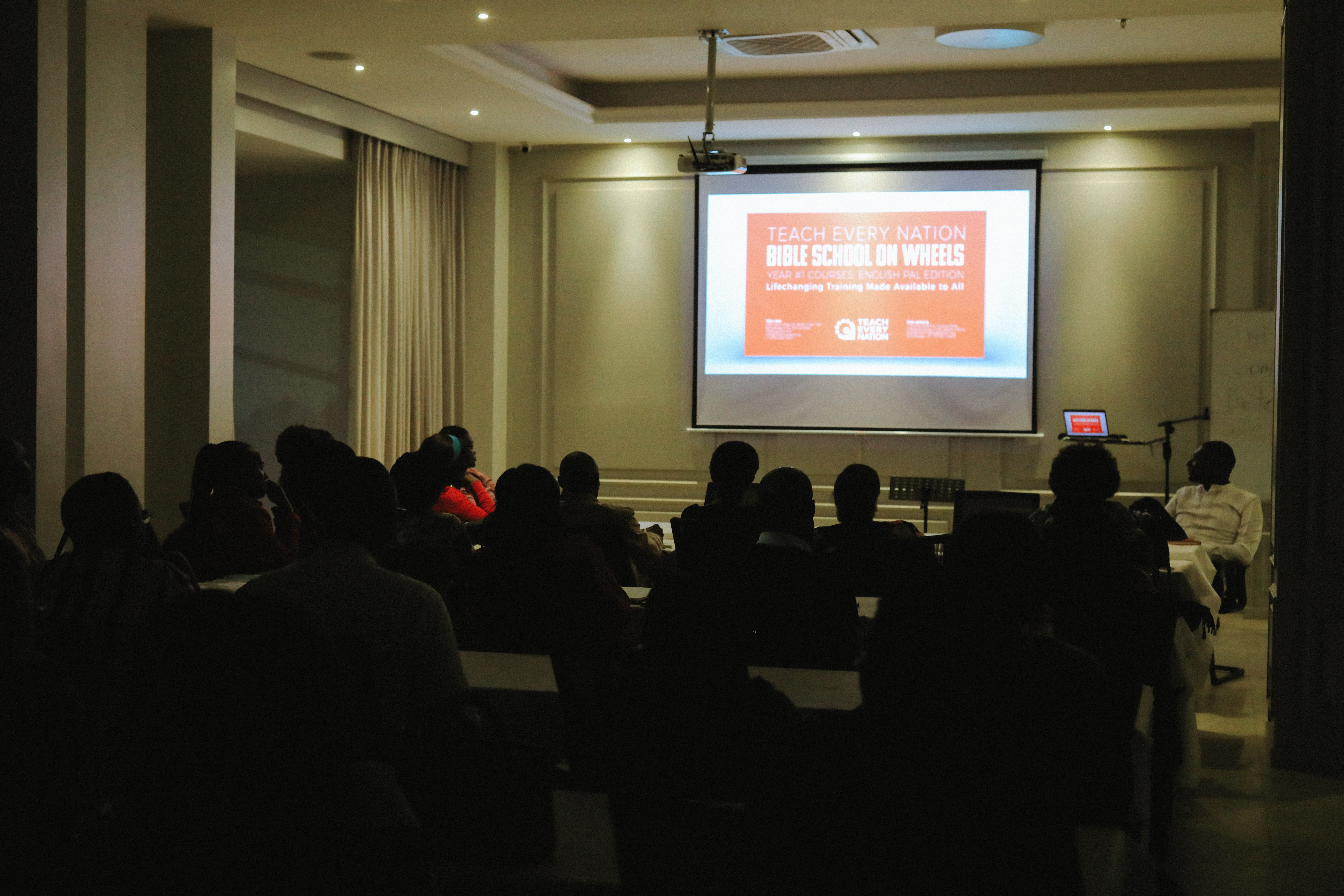 Bible School training session