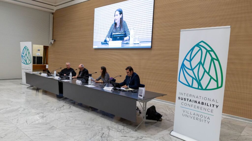 Press conference on the Pope Leo XIV Sustainability Medal recipient at the Sala San Pio X in Rome on Sept. 14, 2026. | Credit: Daniel Ibanez/EWTN News
