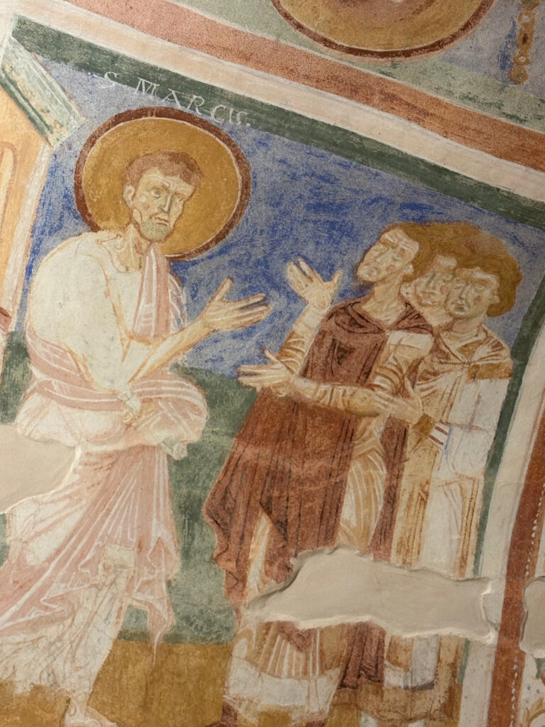 One of the fragments of the sixth-century manuscript venerated as a relic, attributed to the authorship of the Evangelist St. Mark. | Credit: Courtesy of Tseng Kuang Yi