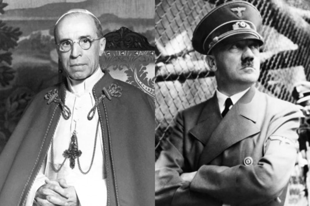 Pope Pius XII and Adolf Hitler. | Credit: Everett Historical/Shutterstock
