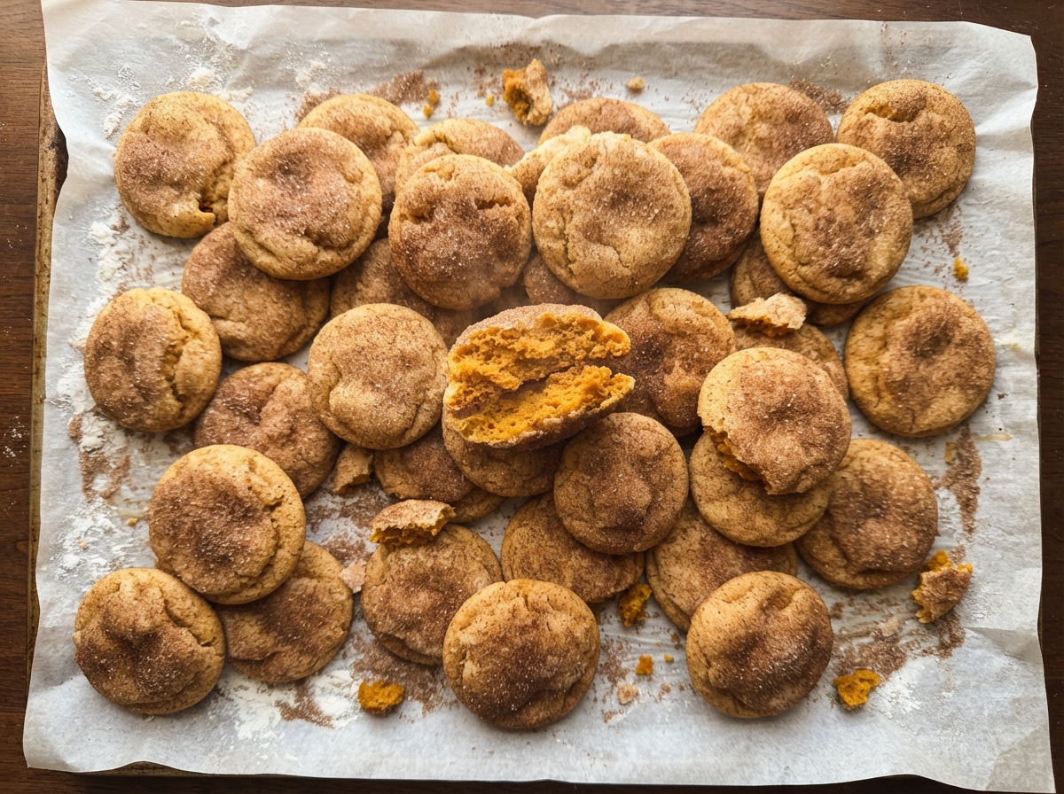 Brown Butter Pumpkin Snickerdoodles cinnamon sugar cookies