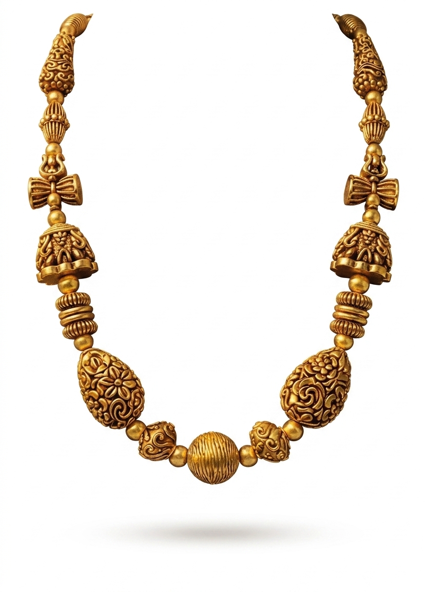 Ethnic Antique Gold Plated Necklace for Women