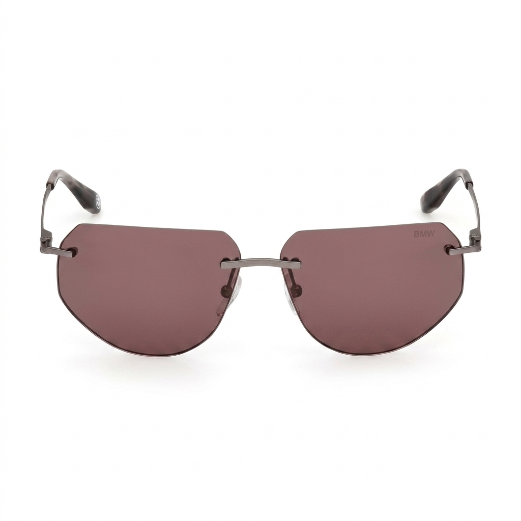 BMW Rimless Hexagonal Sunglasses for Men & Women