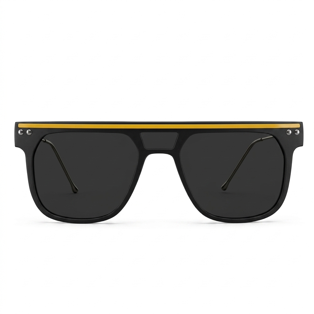 Trendy Flat Top Aviator Sunglasses for Men & Women