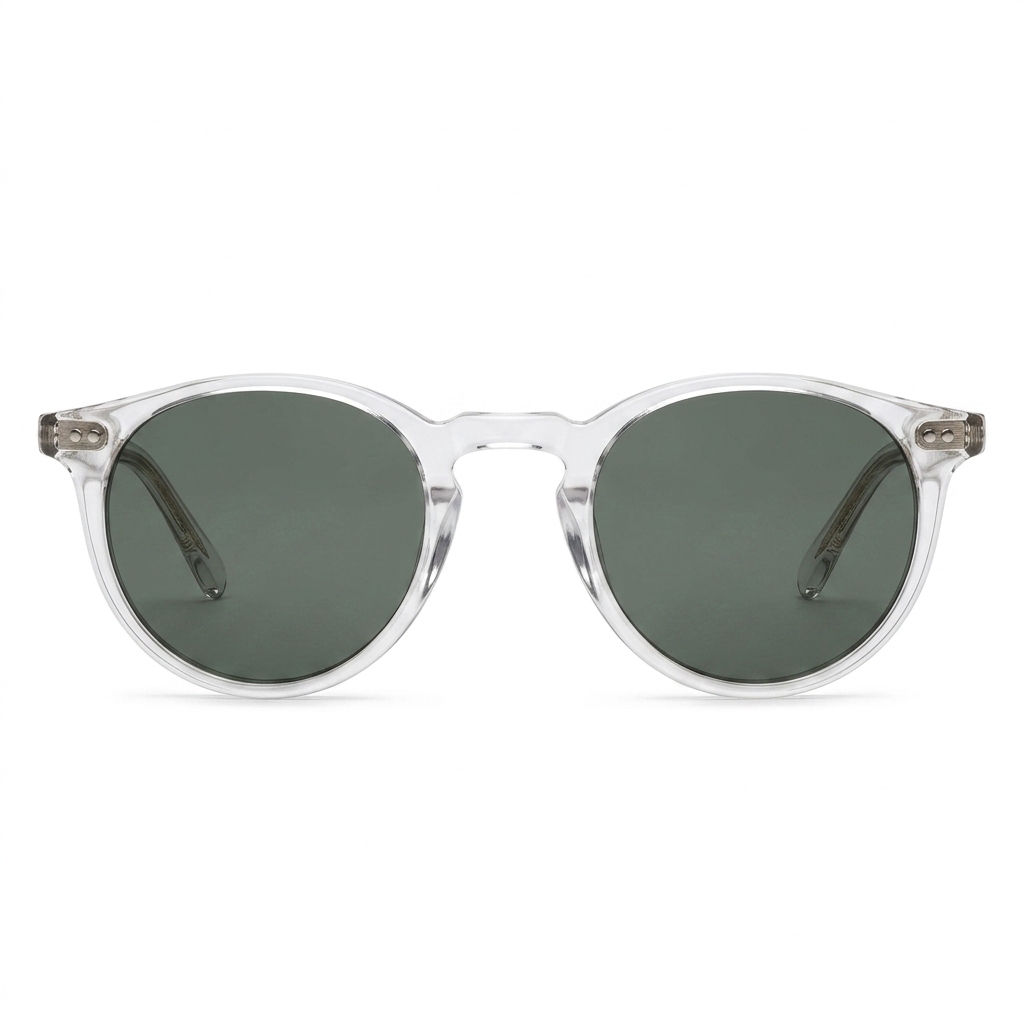 Stylish Clear Frame Round Sunglasses for Men & Women