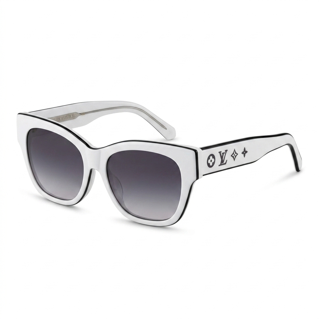 White Cat-Eye Fashion Sunglasses for Women