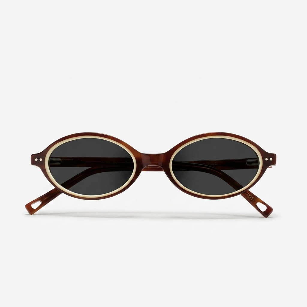 Oval Frame Retro Sunglasses