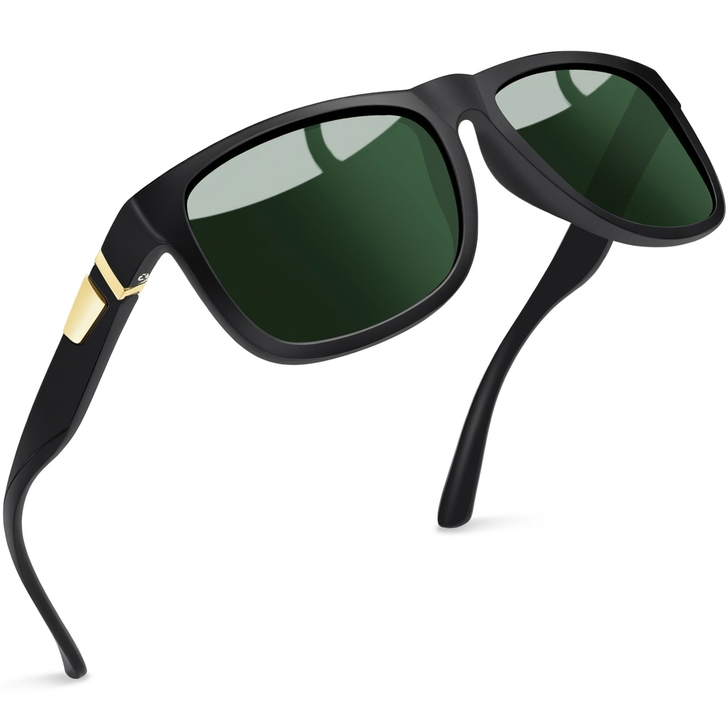 Trendy Black Square Frame Sunglasses for Men & Women