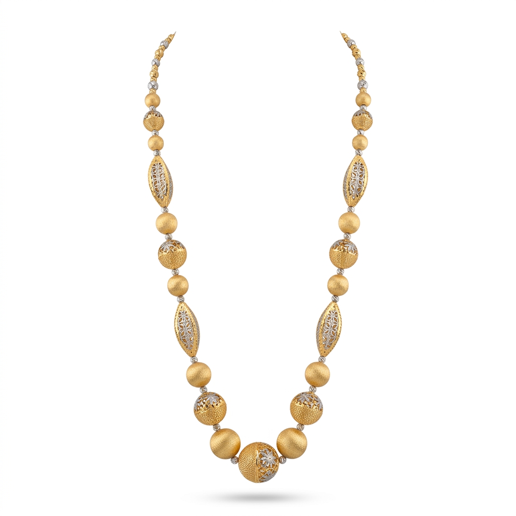 Ethnic Beaded Long Necklace for Women