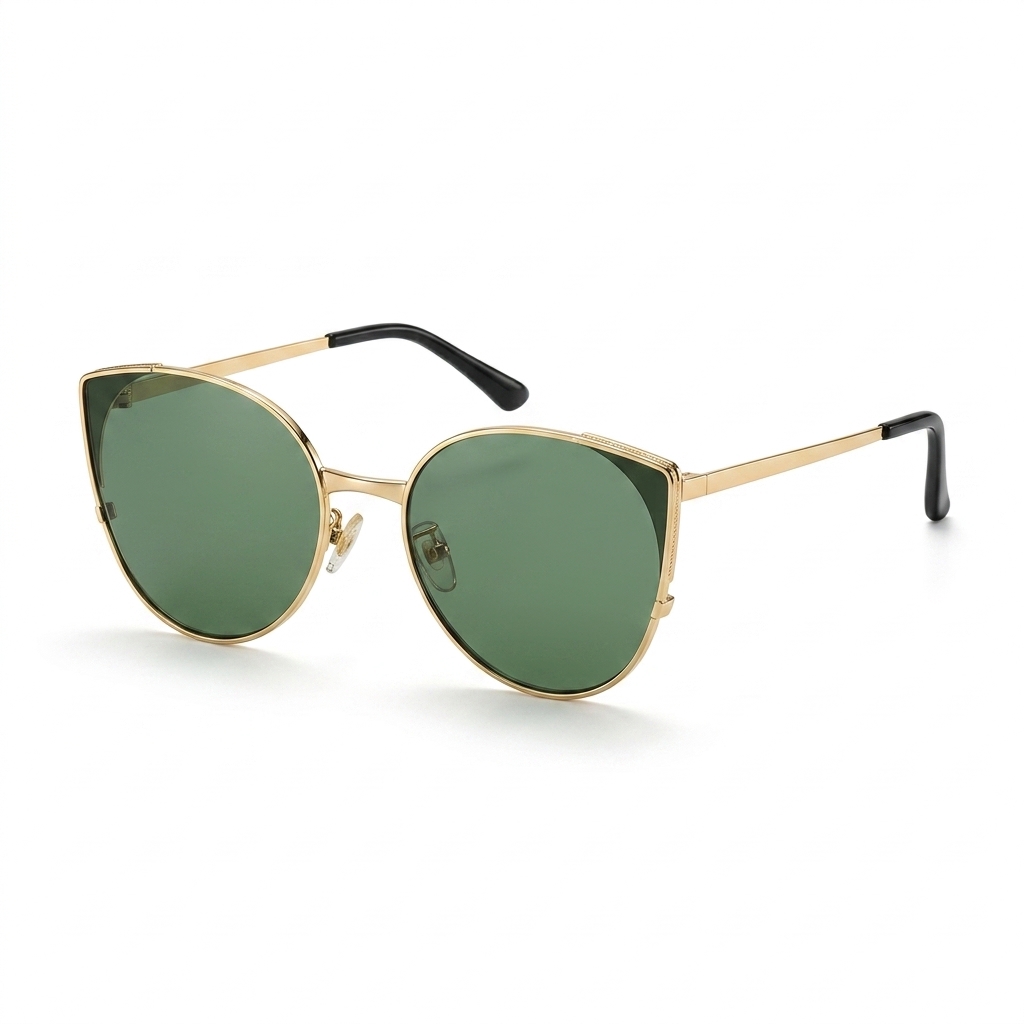Stylish Gold Cat-Eye Sunglasses for Women