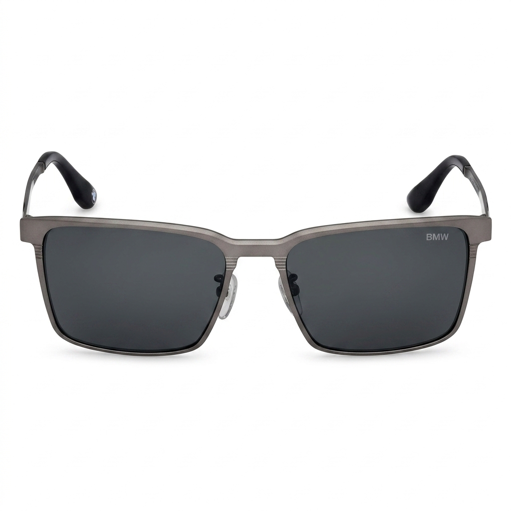 BMW Men's Grey Metal Sunglasses | UV Protection