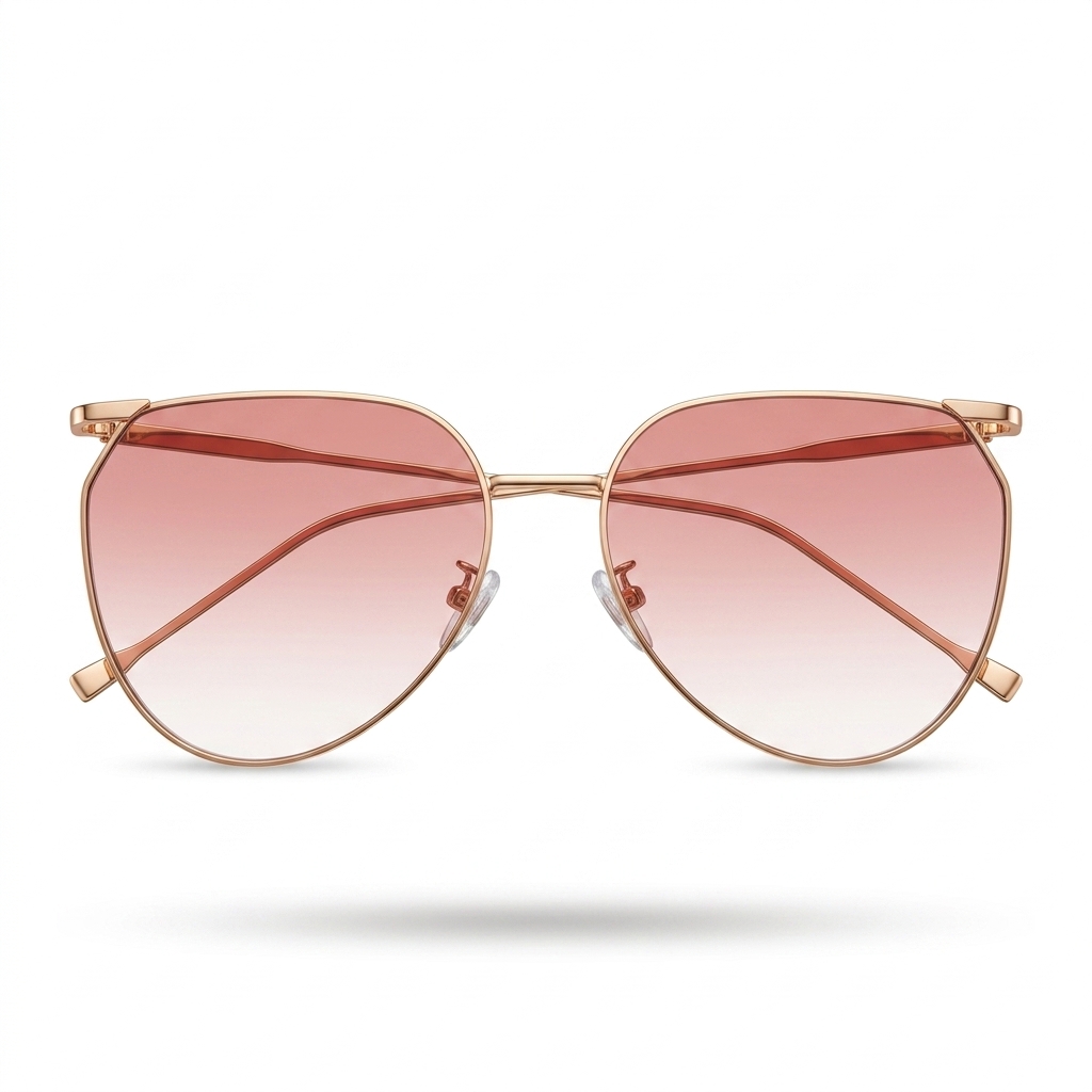 Trendy Pink Gradient Sunglasses for Women