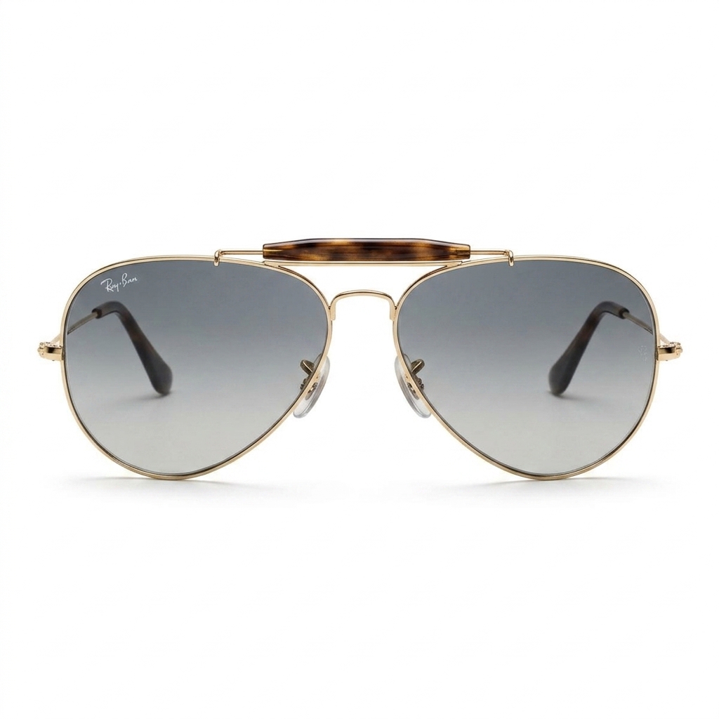 Ray-Ban Aviator Gold Frame Grey Gradient