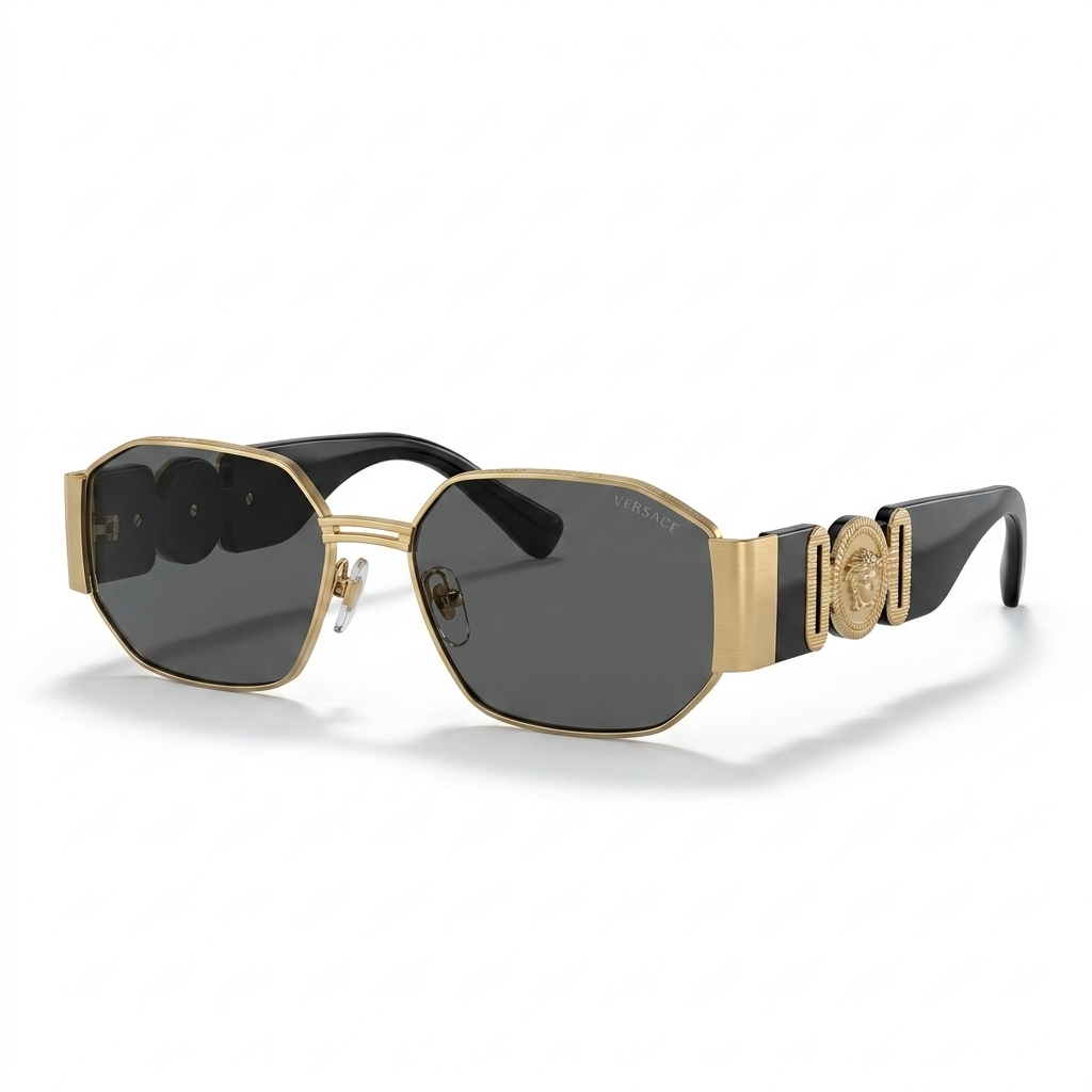 Versace Medusa Hexagonal Sunglasses for Men