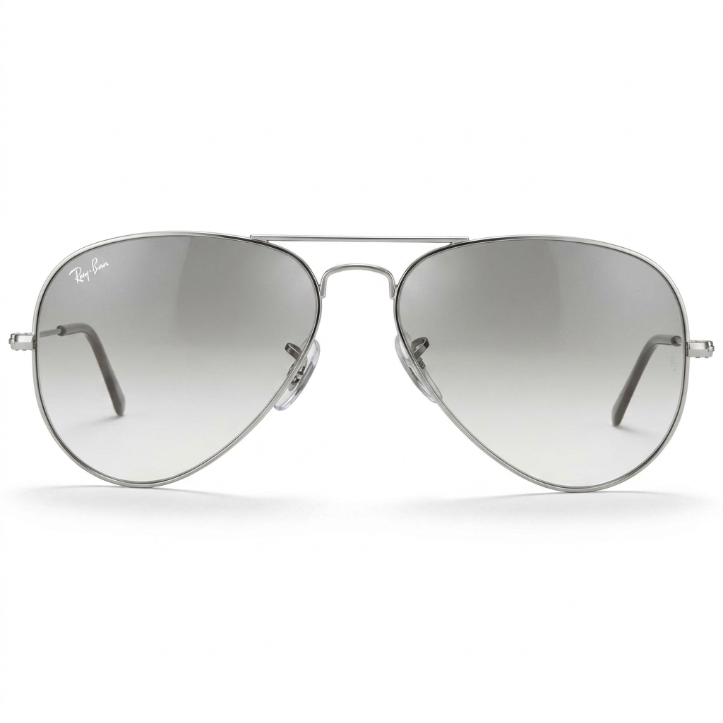 Ray-Ban Aviator Gradient Silver Sunglasses