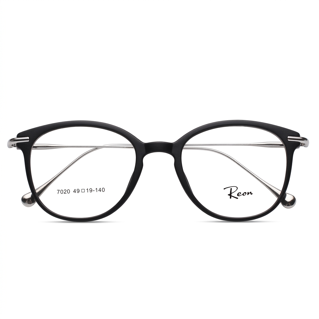 Black Round Specs Frame | Unisex Eyewear