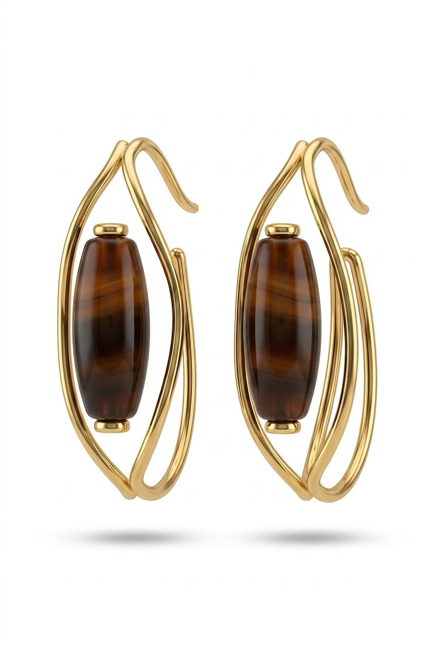 Stylish Gold Plated Drop Earrings for Women