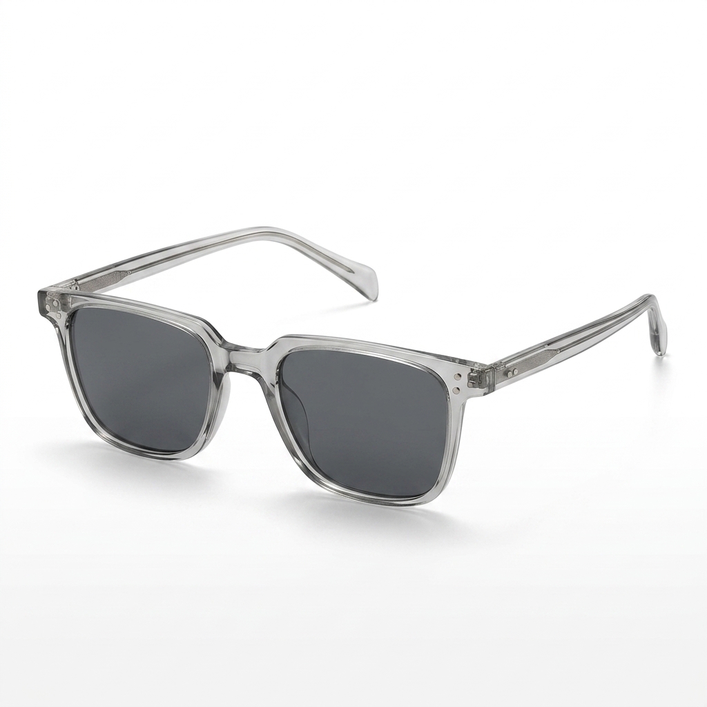 Trendy Square Grey Frame Sunglasses for Men & Women