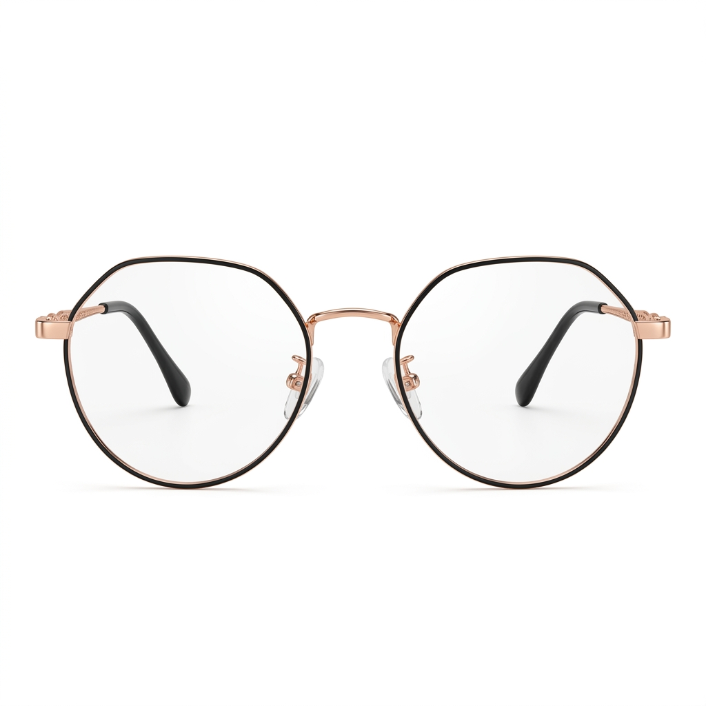 Round Metal Frame Eyeglasses | Clear Lens Frames