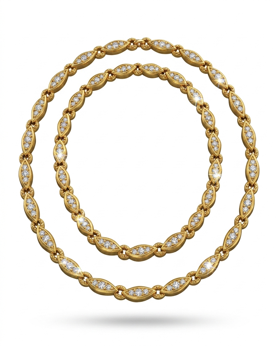 Gold Plated CZ Stone Bracelets for Women