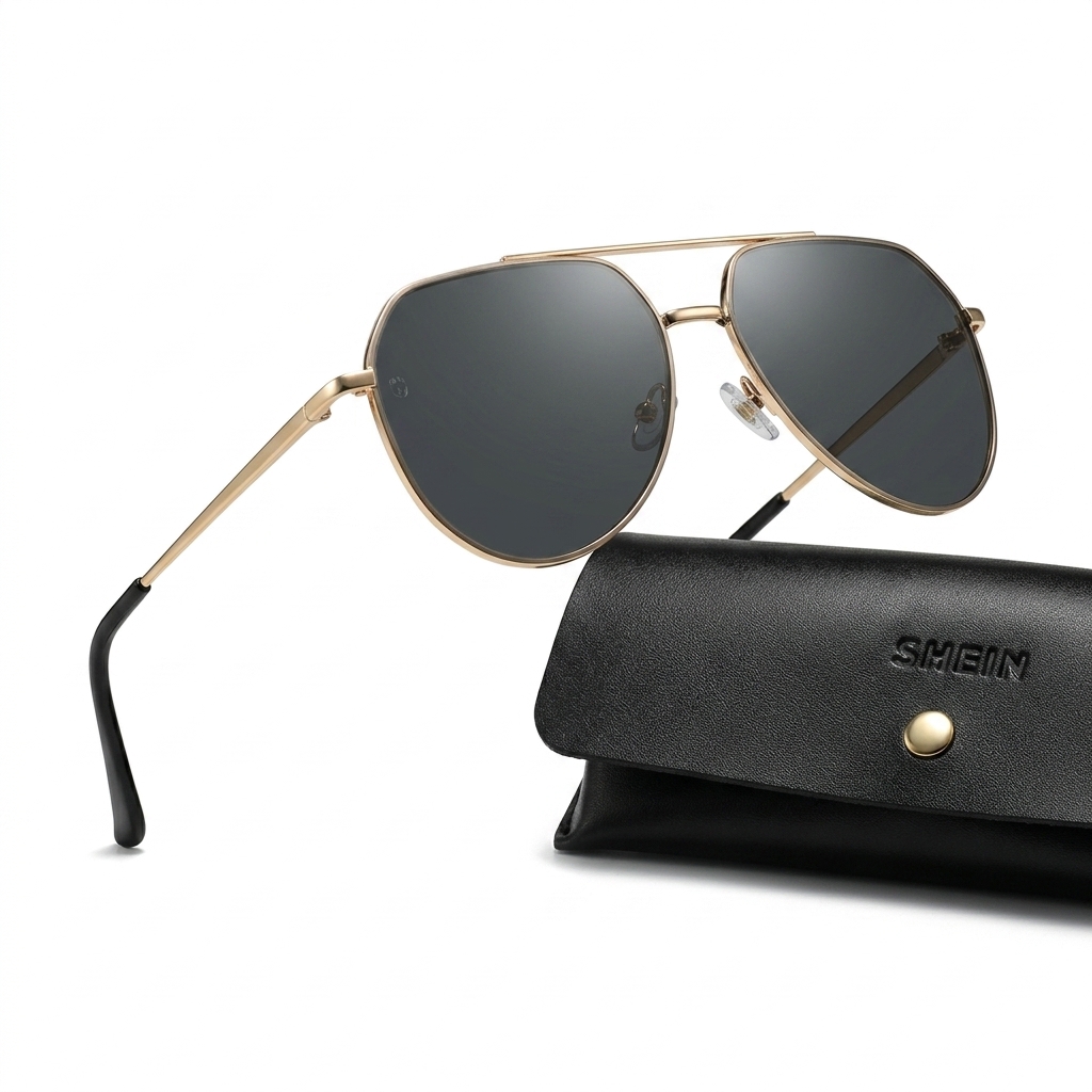 Gold Aviator Sunglasses for Men & Women