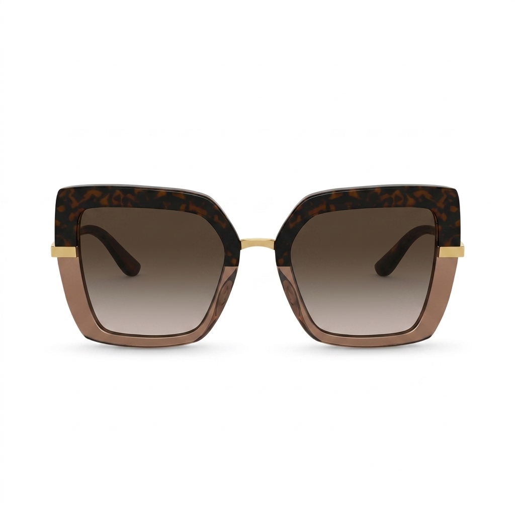 Trendy Brown Tortoiseshell Square Sunglasses