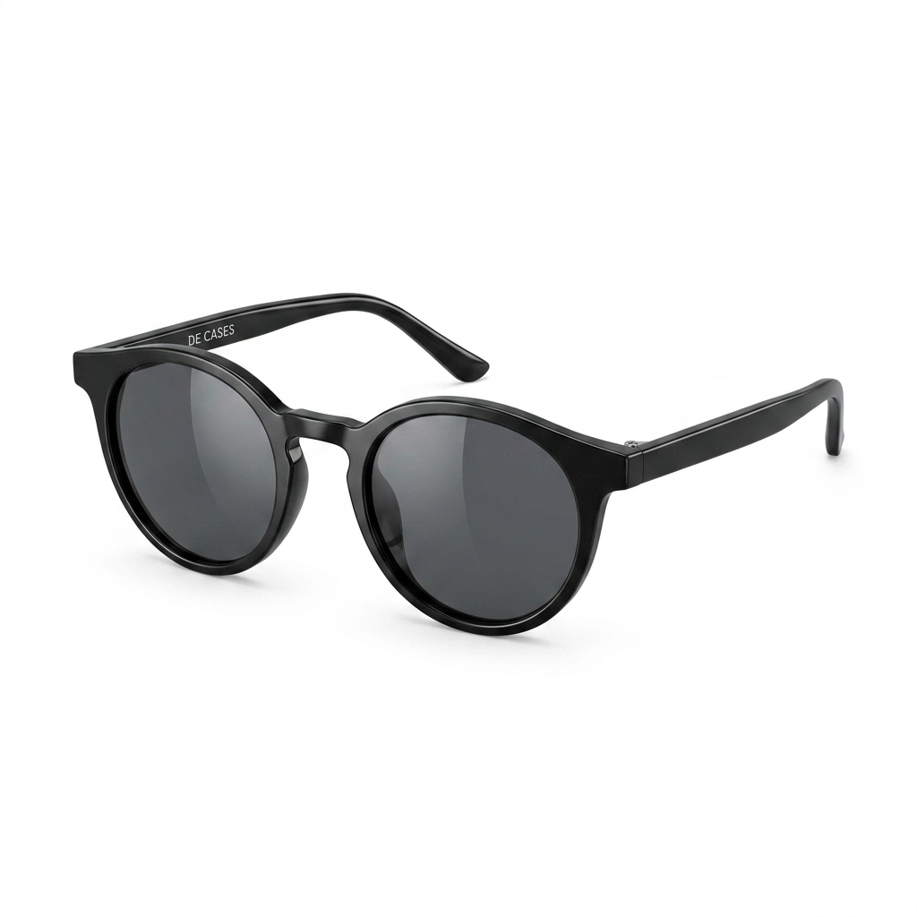 Classic Black Round Sunglasses | UV Protection