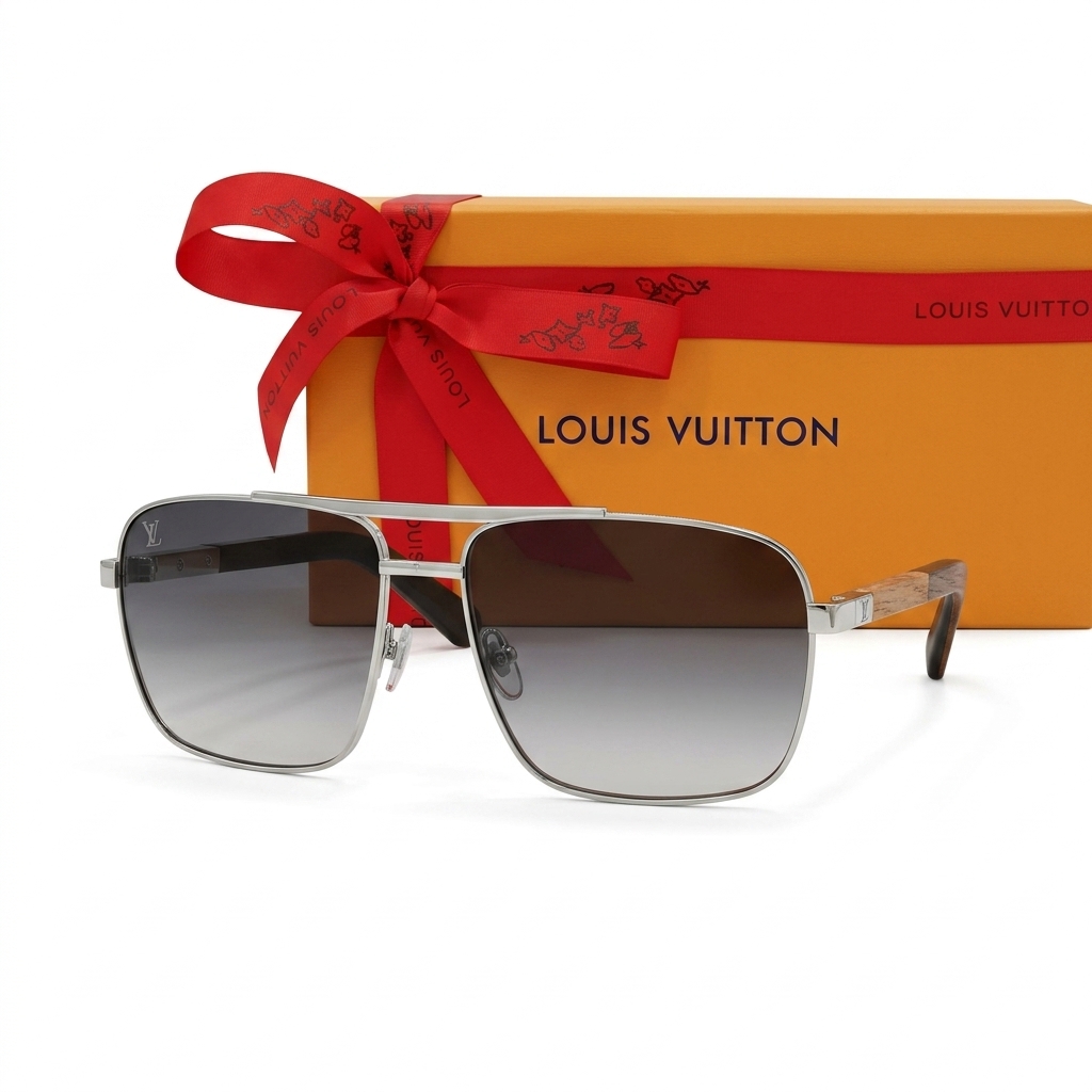 Men's Square Aviator Sunglasses