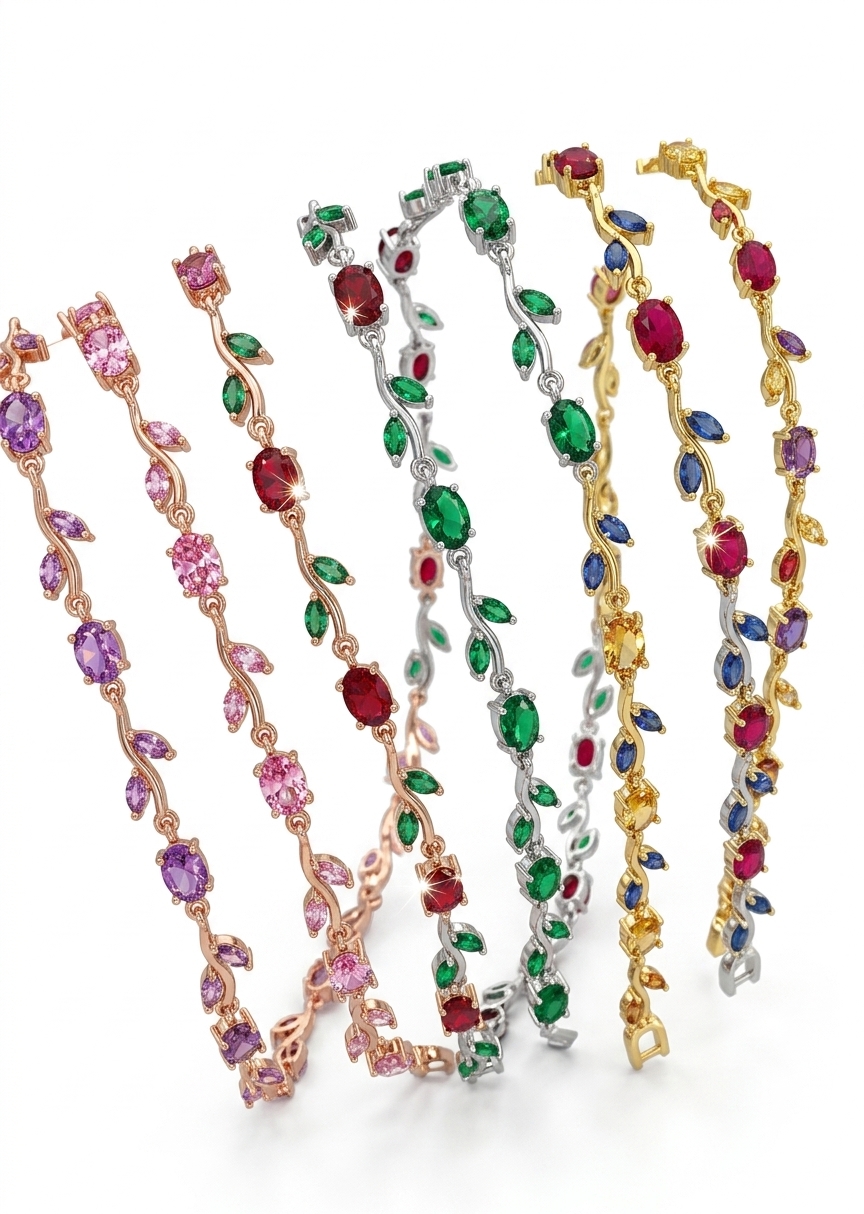 CZ Multi-Stone Bracelet for Women
