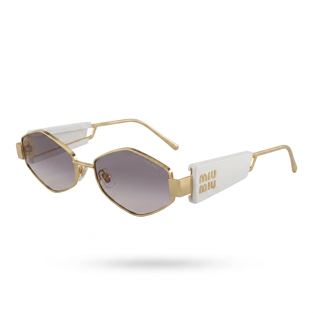 Trendy Hexagonal Miu Miu Style Sunglasses for Women
