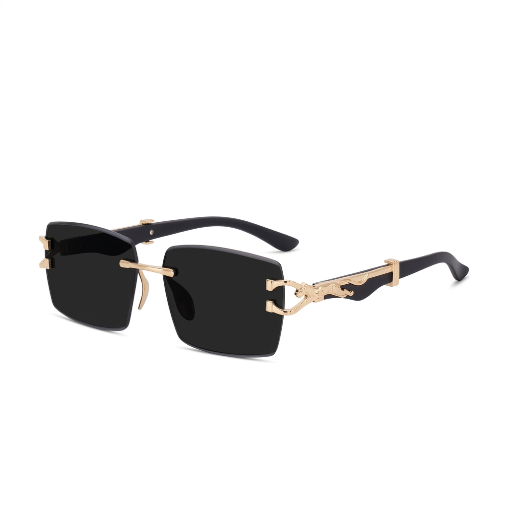 Stylish Rimless Rectangle Sunglasses for Men & Women