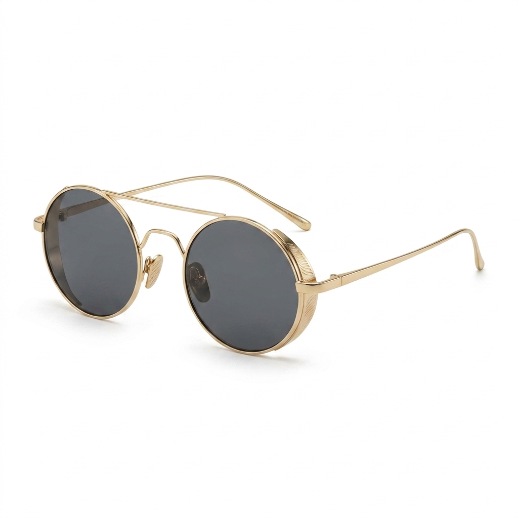 Steampunk Round Sunglasses for Men Women