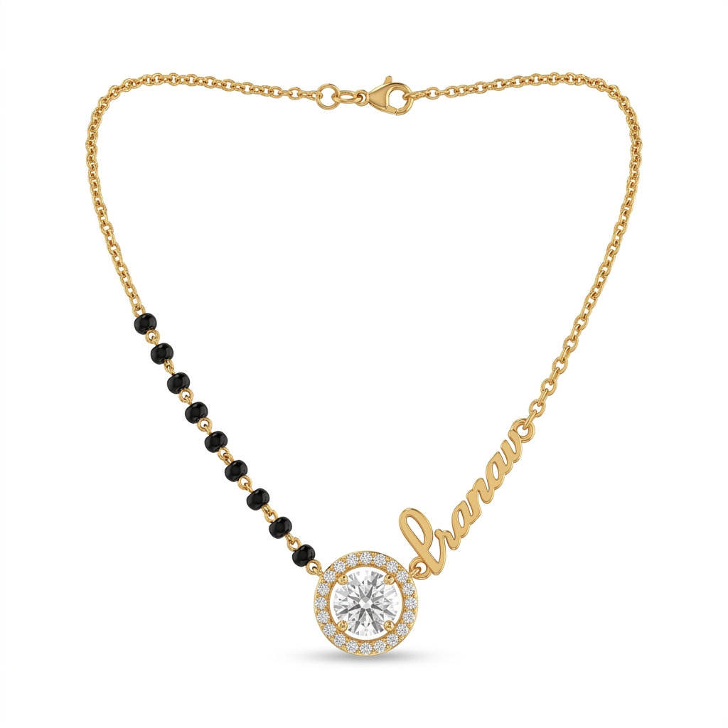 Custom Name Mangalsutra Necklace for Women