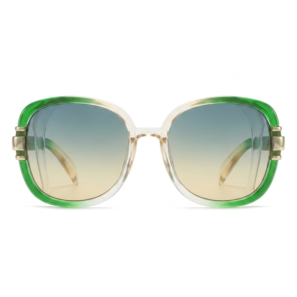 Women's Gradient Oversized Round Sunglasses