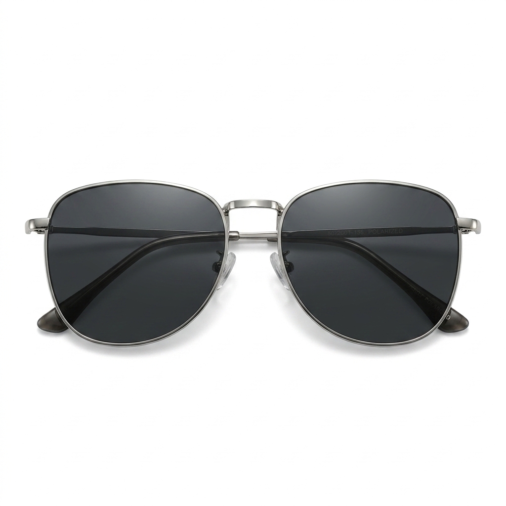 Unisex Metal Frame Polarized Sunglasses