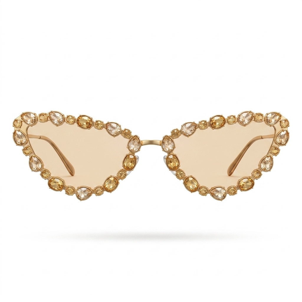 Embellished Cat Eye Sunglasses for Women