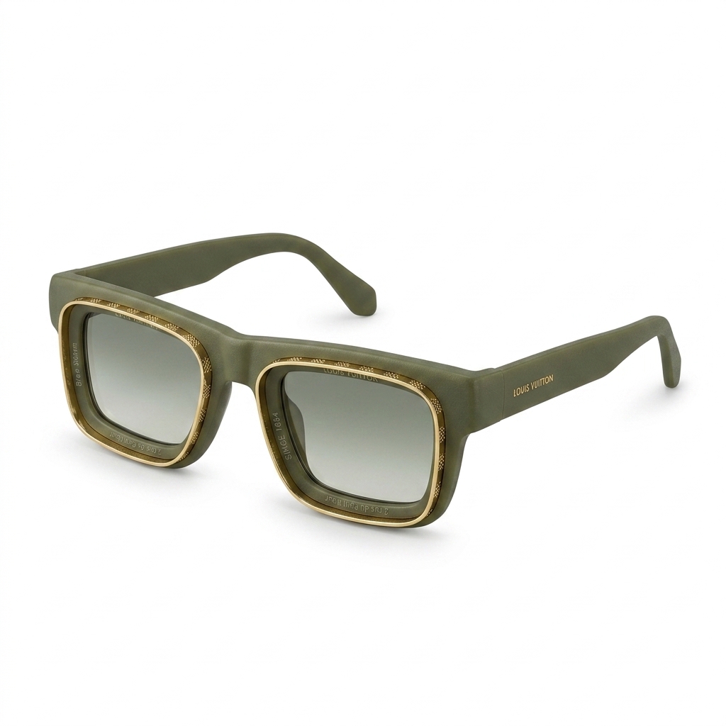 LV Millionaires Style Green Sunglasses