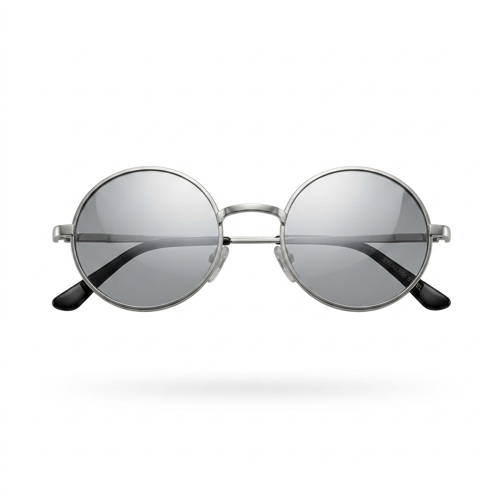 Stylish Round Frame Mirrored Sunglasses for Men & Women