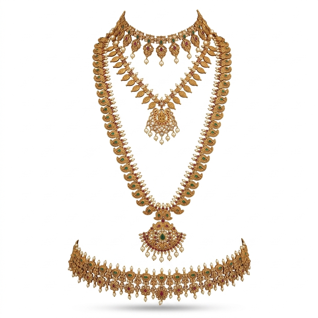 Temple Jewellery Set for Women | Festive